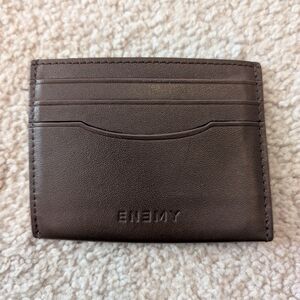 Enemy Chocolate Leather Slim Wallet